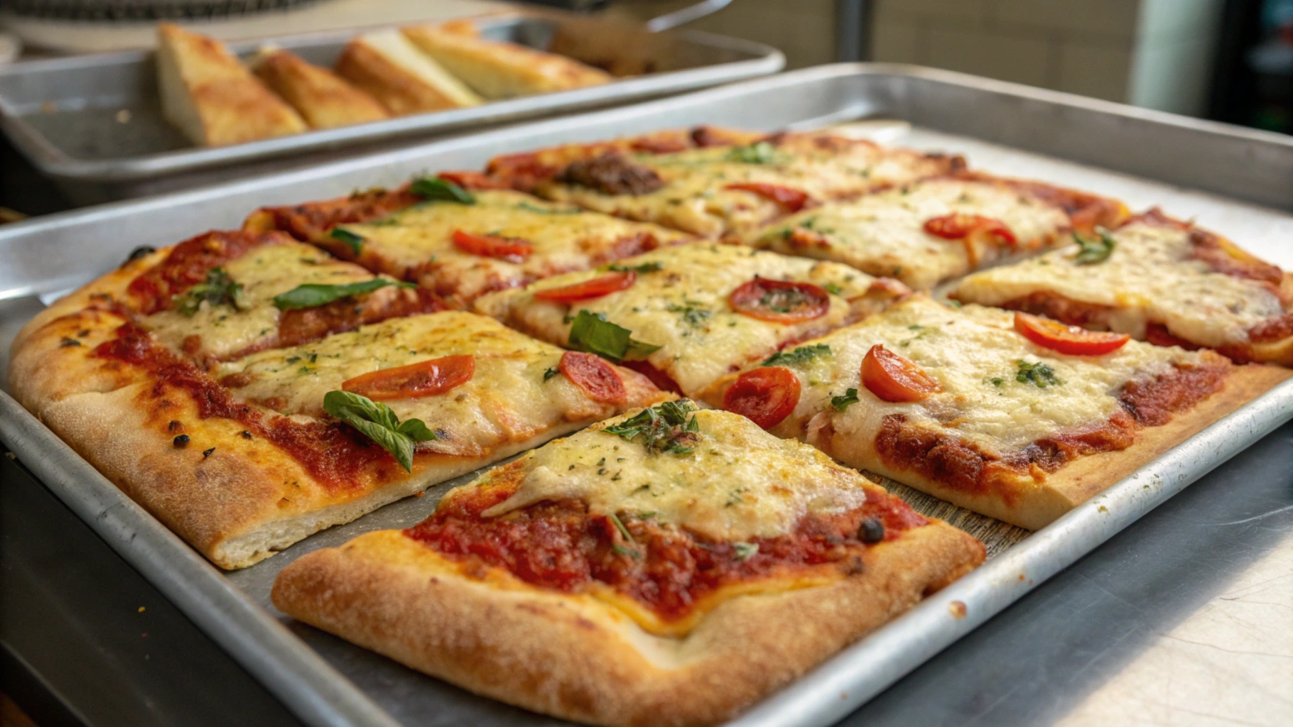 Simple school pizza recipe with easy ingredients like pizza dough, tomato sauce, cheese, and pepperoni.